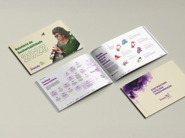 Artecola: O design por trás de um relatório de sustentabilidade inspirador